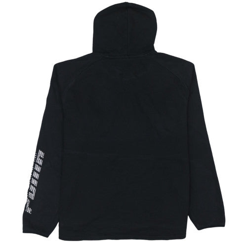 Puma Men Black Pullover Hoodie L Fleece Sports Logo