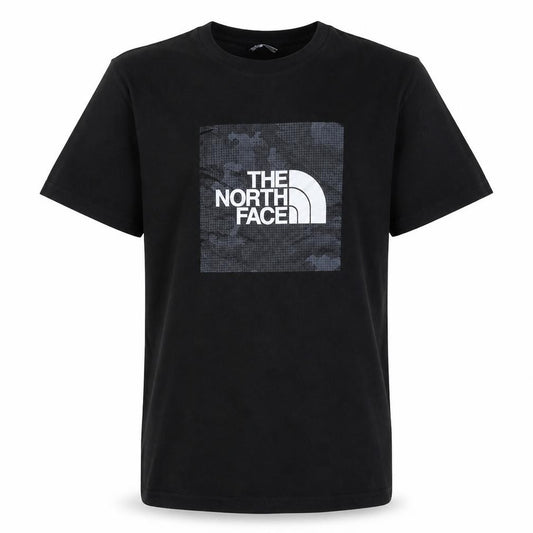 The North Face Boys Black Logo T-Shirt 18 Years Outdoor Casual Top