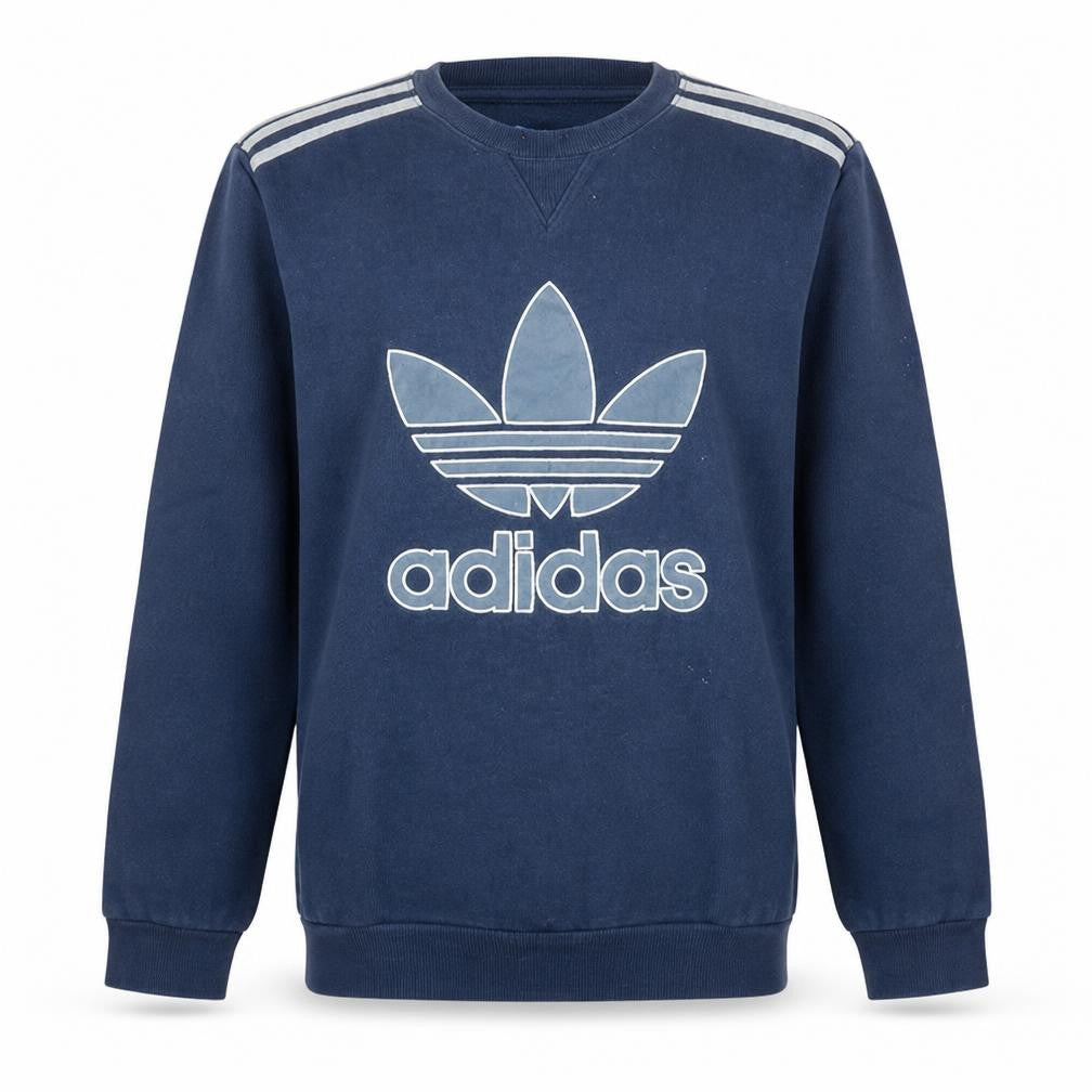 Adidas Men's Blue Crew Neck Pullover Sweatshirt Size M