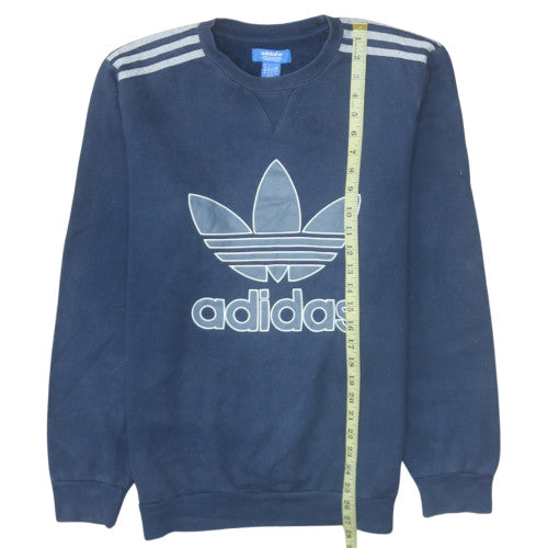 Adidas Men's Blue Crew Neck Pullover Sweatshirt Size M