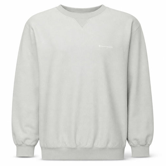 Champion Men's Beige XL Pullover Crew Neck Fleece Sweatshirt