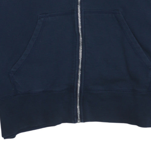 Nike Men's Blue Full Zip Fleece Hoodie Sweatshirt L