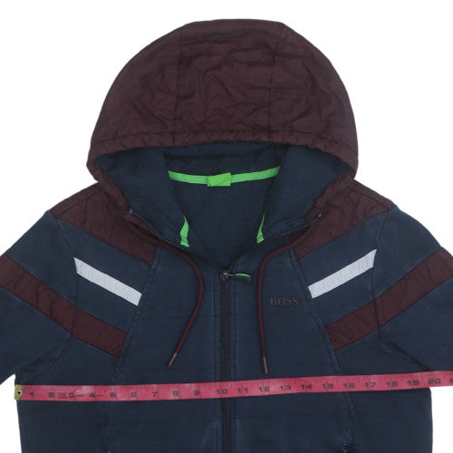 Hugo Boss Men’s Blue Full Zip Hoodie Regular Fit Size M