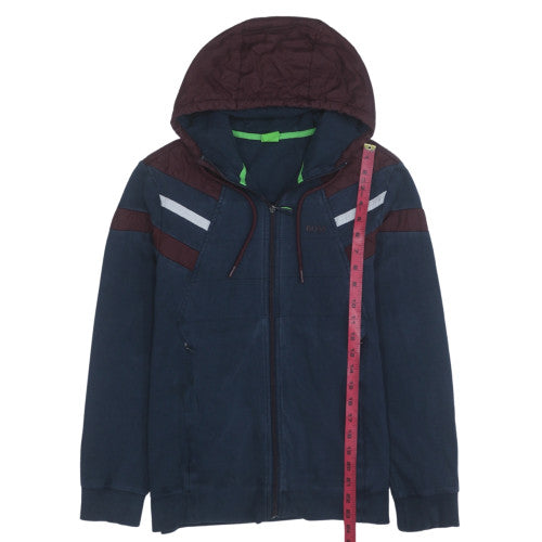 Hugo Boss Men’s Blue Full Zip Hoodie Regular Fit Size M