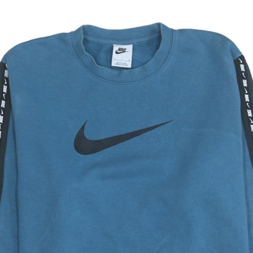 Nike Men's Blue Pullover Crew Neck Sweatshirt S Sports Fleece