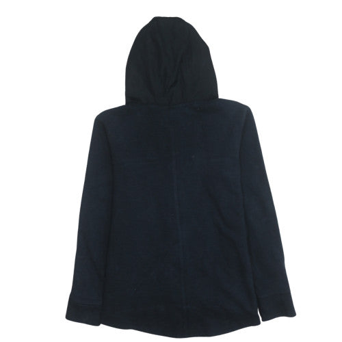 Nike Women Black Full Zip Hoodie Cotton Blend Size M