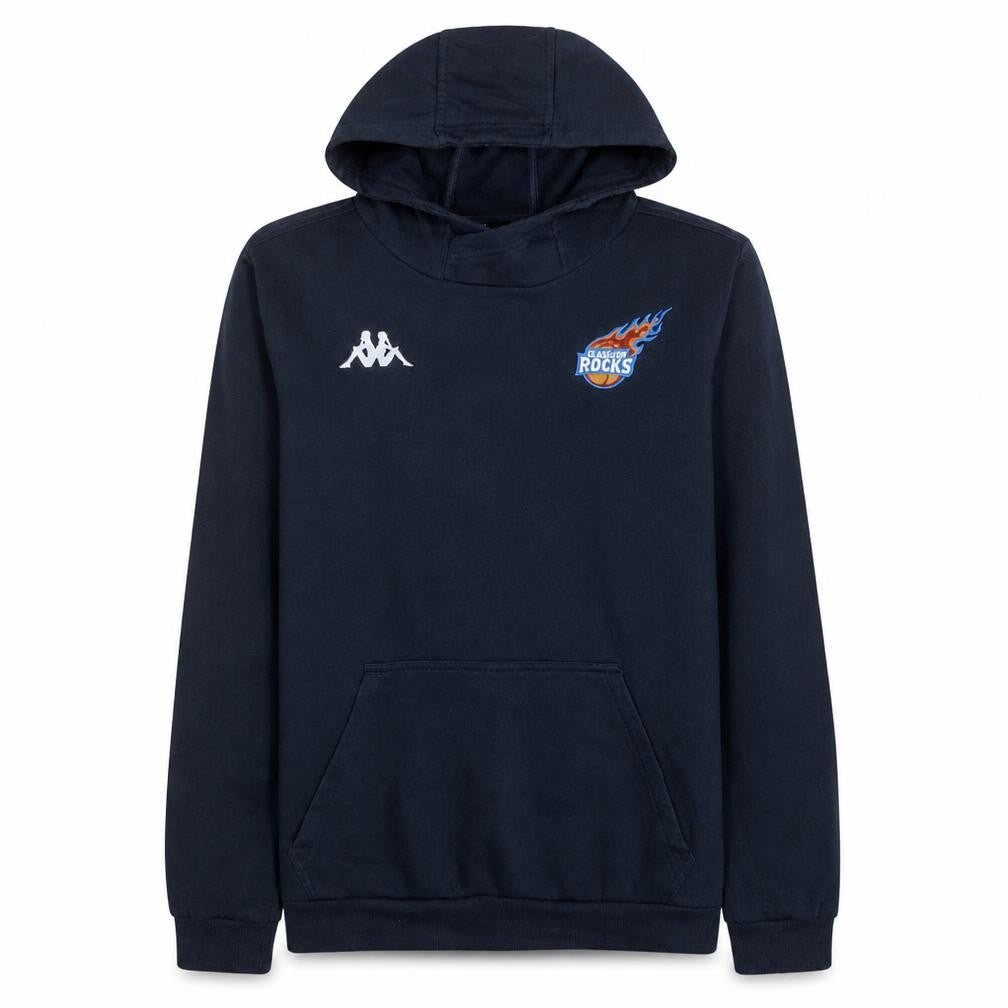 Kappa Mens Blue Pullover Hoodie Large Fleece Glasgow Rocks