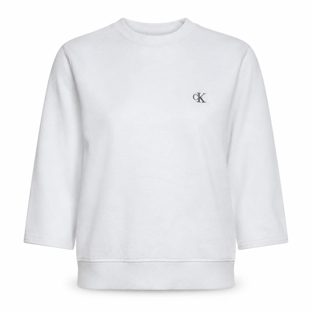 Calvin Klein Jeans Women's White Small Pullover Sweatshirt
