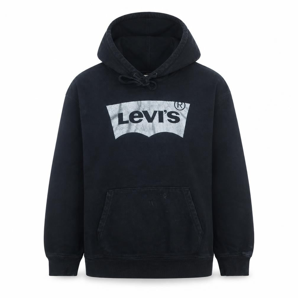 Levi's Women's Black L Pullover Hoodie with Logo Front