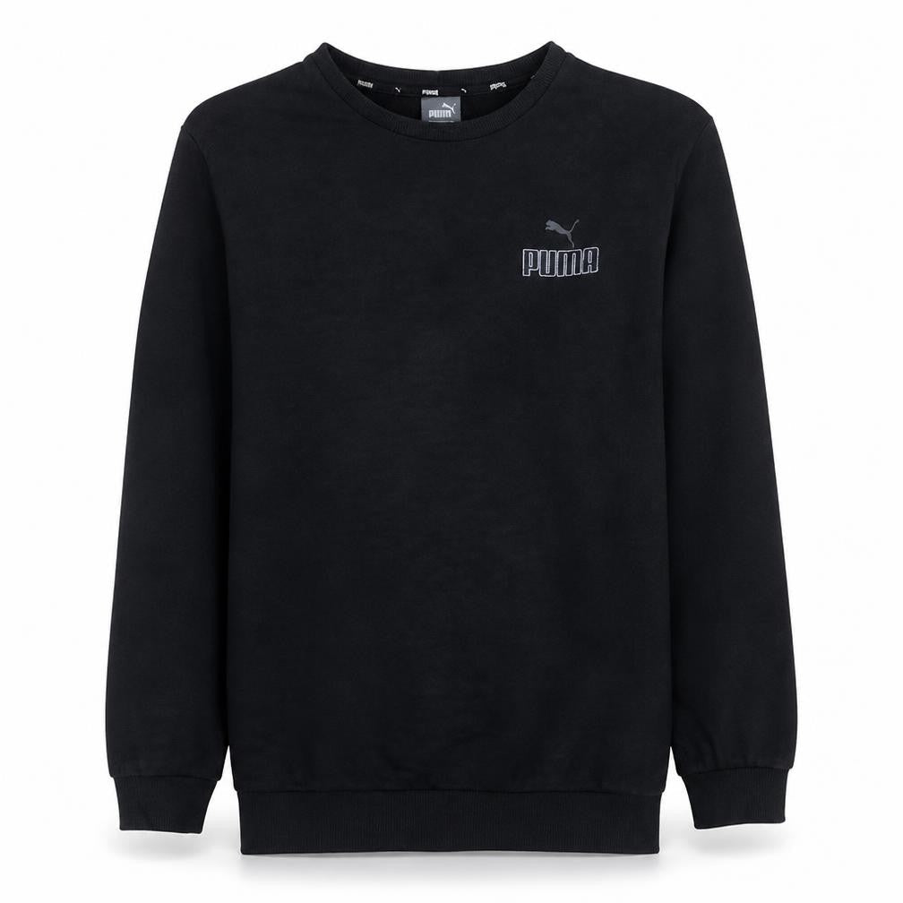Puma Men's Black Crew Neck Pullover Sweatshirt Size M