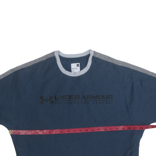 Under Armour Men's Blue Crew Neck Pullover Sweatshirt Small