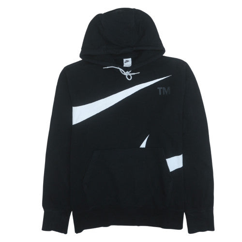 Nike Men's Black XL Pullover Hoodie with Logo Graphic Print