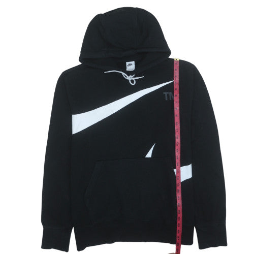 Nike Men's Black XL Pullover Hoodie with Logo Graphic Print