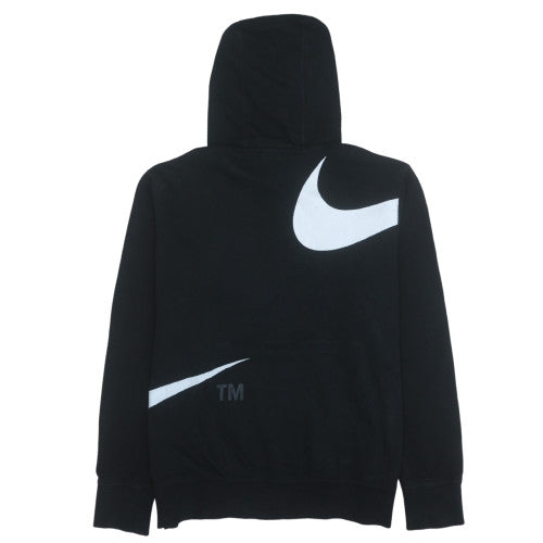 Nike Men's Black XL Pullover Hoodie with Logo Graphic Print