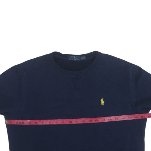 Ralph Lauren Men's Blue Small Pullover Logo Sweatshirt