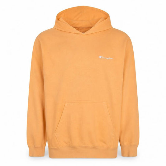 Champion Men's Beige Pullover Hoodie Large Cotton Blend