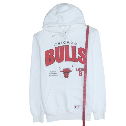 Primark NBA Chicago Bulls White Hoodie Men's M Hooded Sweatshirt