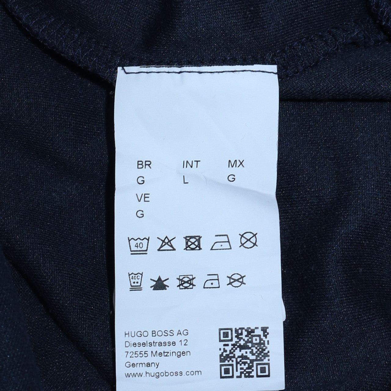 Hugo Boss Men's Blue Logo Crew Neck Sweatshirt Size L