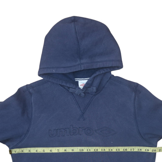 Umbro Men's Blue Pullover Hoodie Sweatshirt Size M Vintage Sportswear