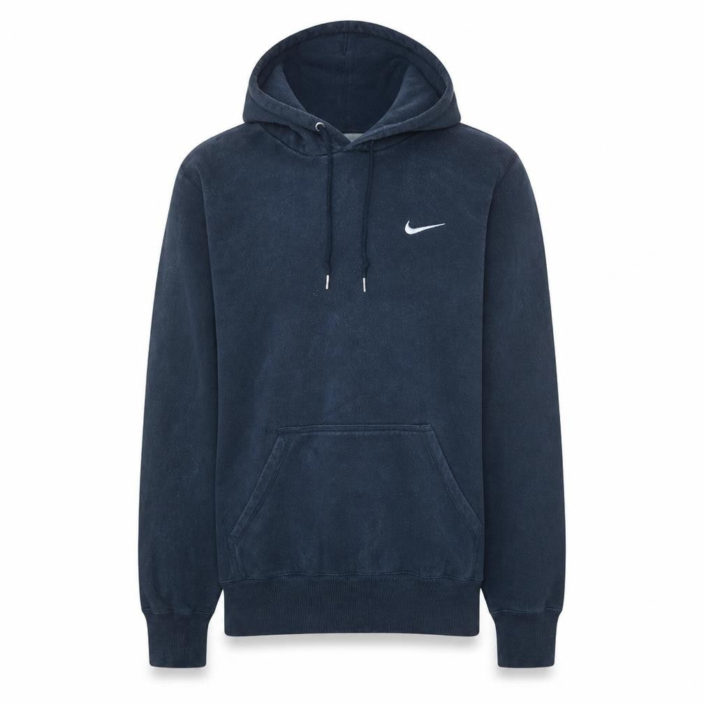 Nike Men's Navy Blue Pullover Hoodie Small Cotton Blend Fleece
