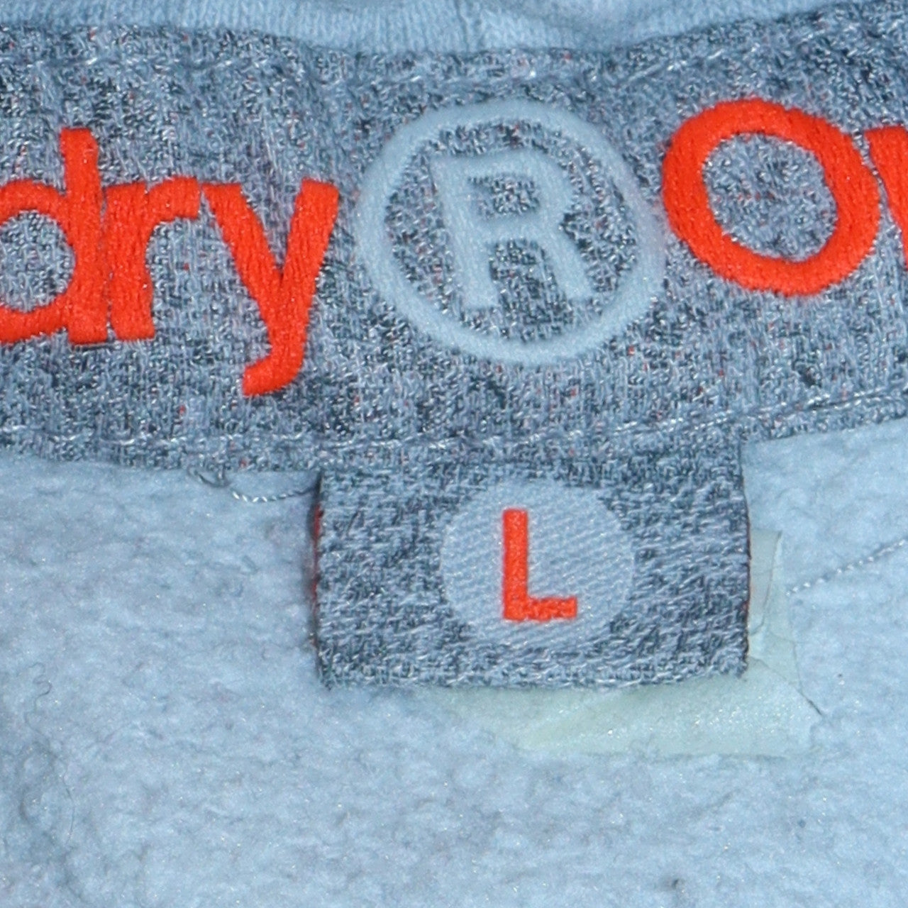 Superdry Womens Grey Pullover Hoodie Size L Drawstring Pockets