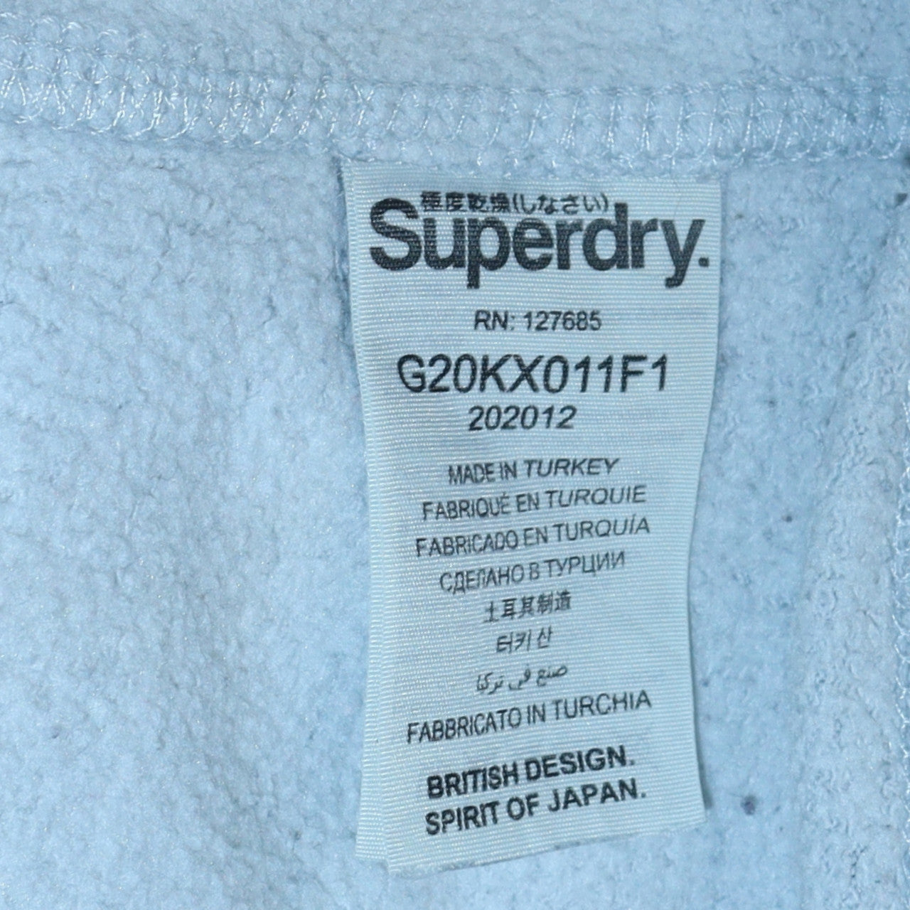 Superdry Womens Grey Pullover Hoodie Size L Drawstring Pockets