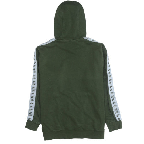 Nike Men's Green Pullover Hoodie L Regular Fit Logo Fleece Sweatshirt