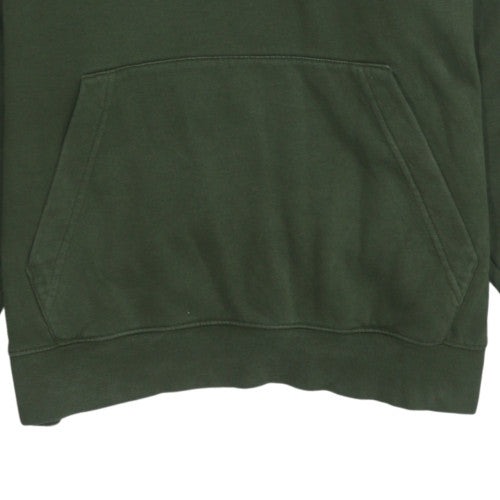 Nike Men's Green Pullover Hoodie L Regular Fit Logo Fleece Sweatshirt