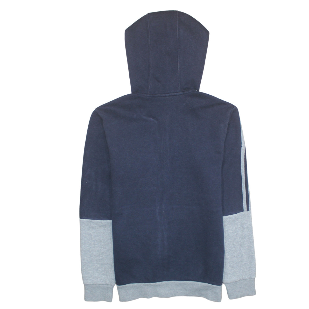 Adidas Boys Blue & Grey Full Zip Hoodie 13-14 Years Sports Fleece