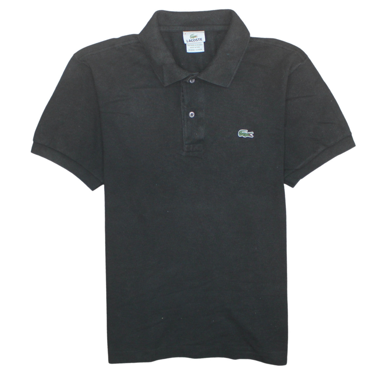 Lacoste Men's Black Cotton Polo Shirt Size M Classic Logo