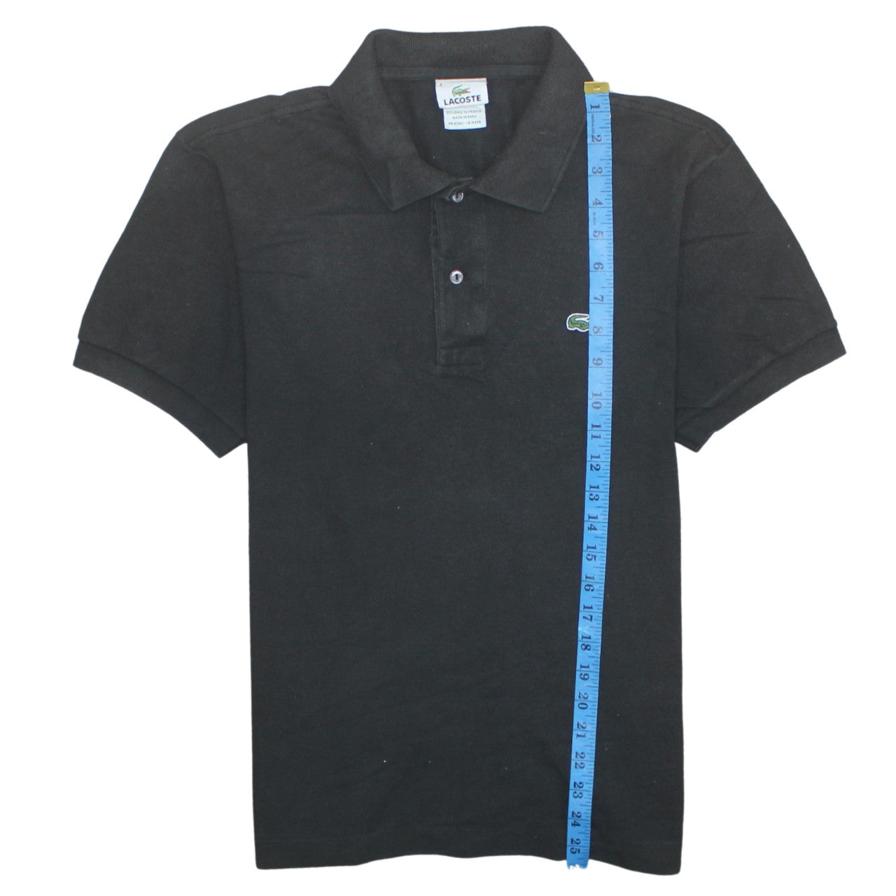 Lacoste Men's Black Cotton Polo Shirt Size M Classic Logo