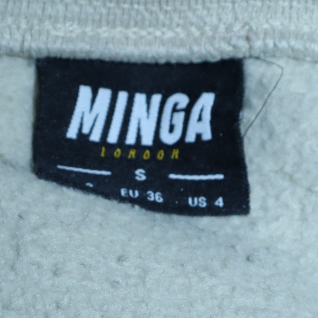 Minga London Unisex White Camp Firewood 1981 Graphic Sweatshirt S