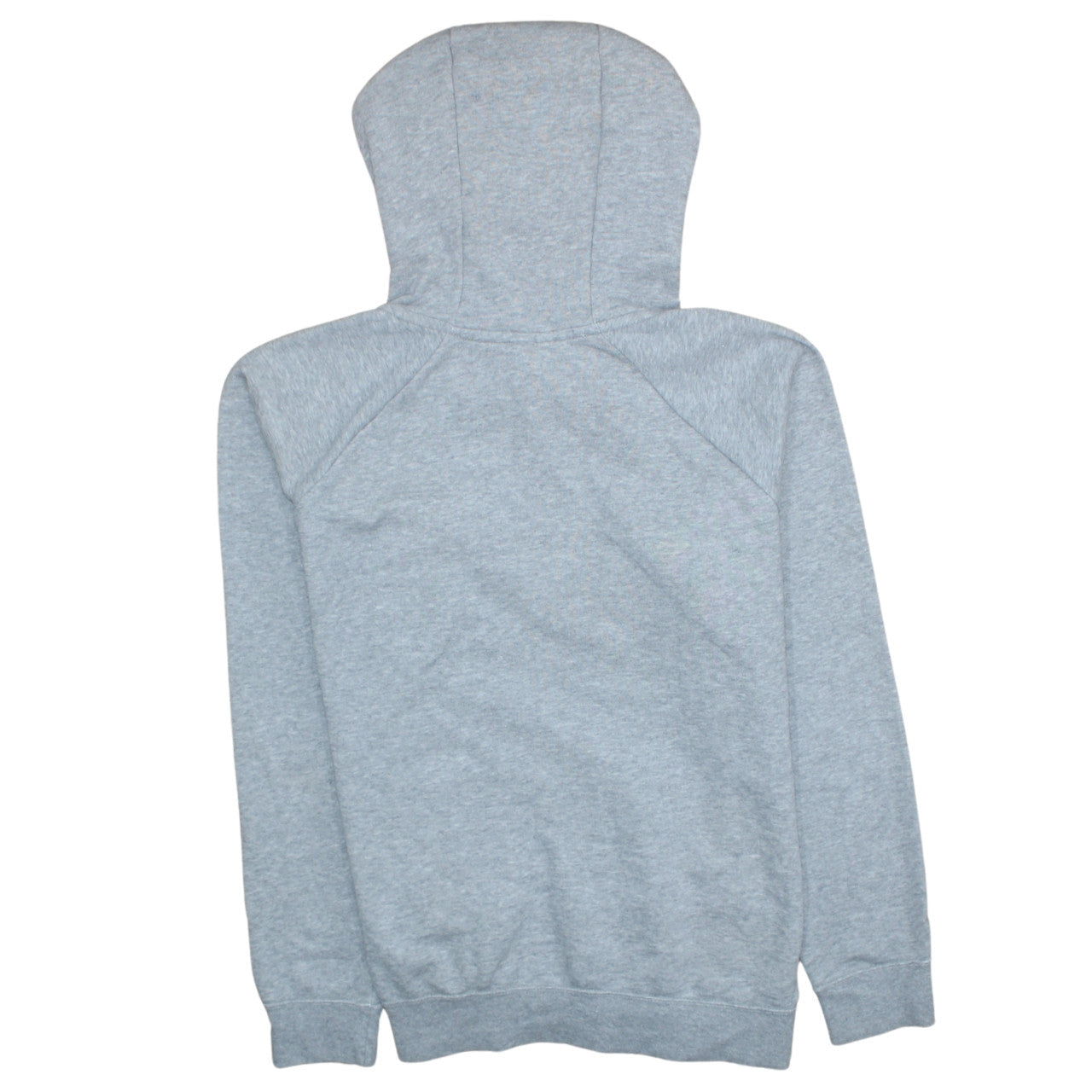 Nike Women Grey Pullover Hoodie L Cotton Blend Logo Casual