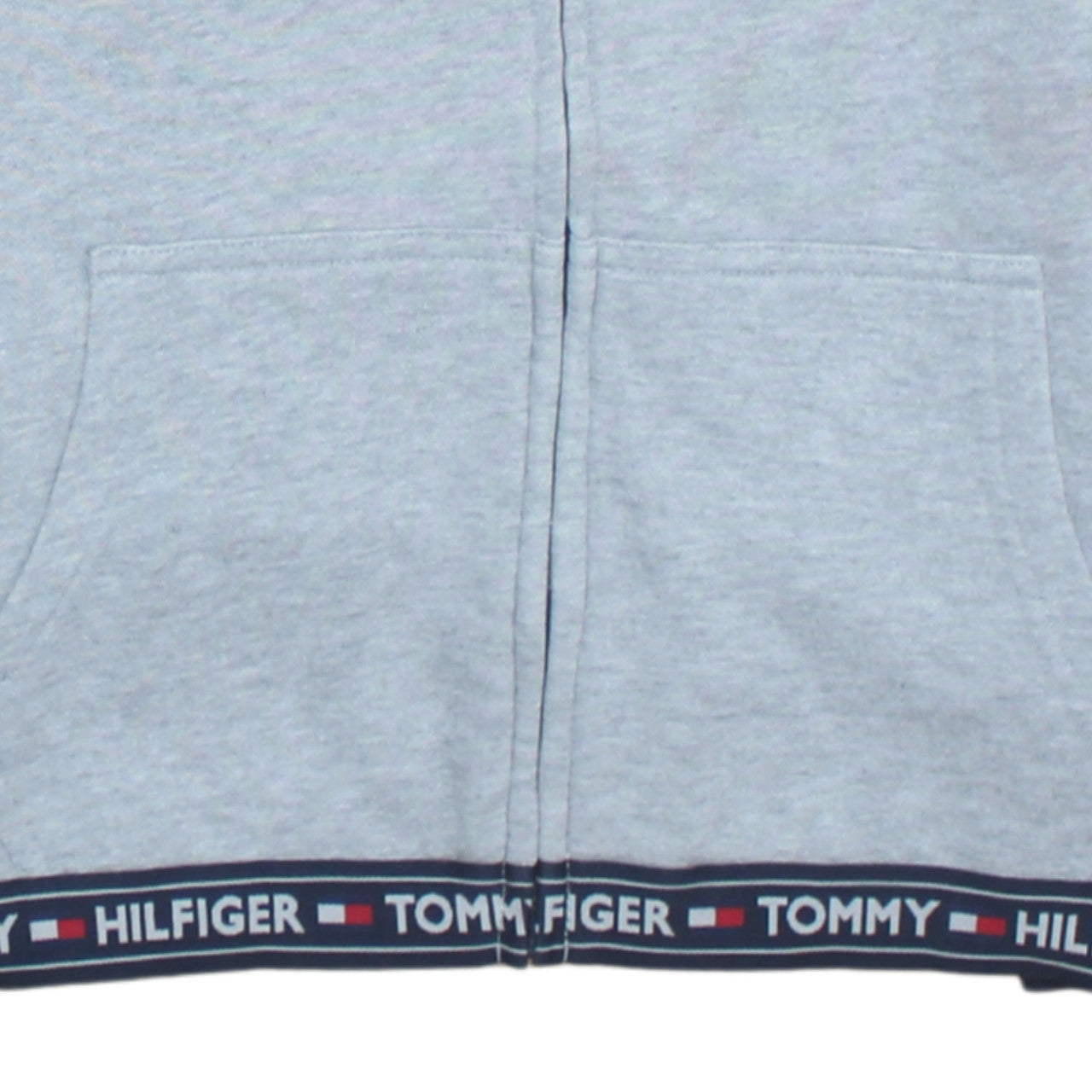 Tommy Hilfiger Men's Grey Full Zip Hoodie Small Regular Fit