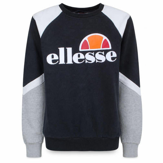 Ellesse Womens Black Grey Colourblock Sweatshirt Size 6