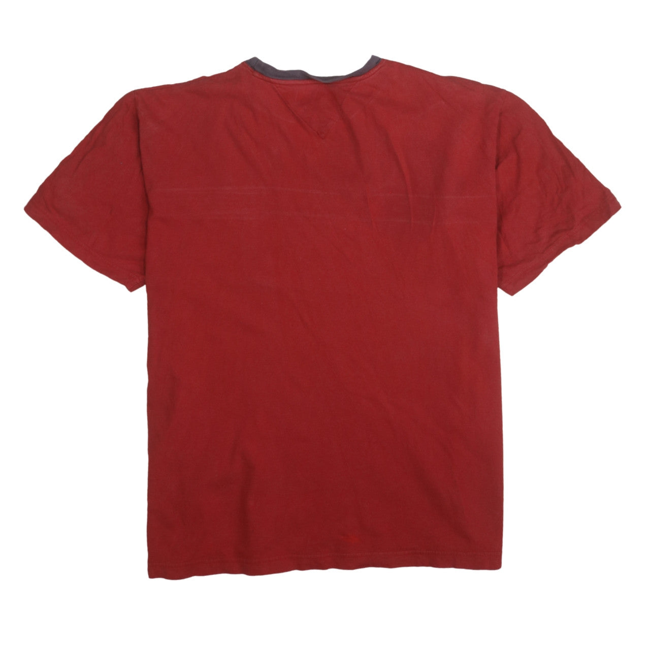 Tommy Hilfiger Men's Red XL Crew Neck Logo T-Shirt