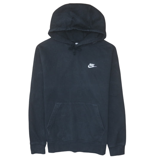Nike Men's Black Pullover Hoodie Small Logo Sportswear Fleece