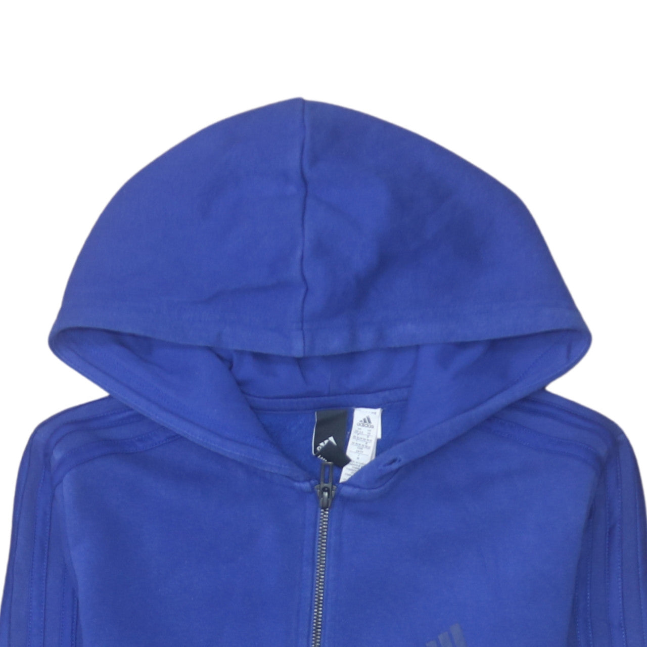 Adidas Womens Blue Full Zip Hooded Sweatshirt XS Relaxed Fit