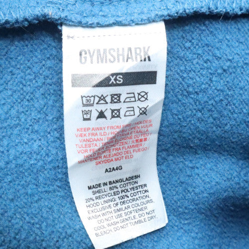 Gymshark Men’s Blue XS Pullover Fleece Hoodie Sweatshirt