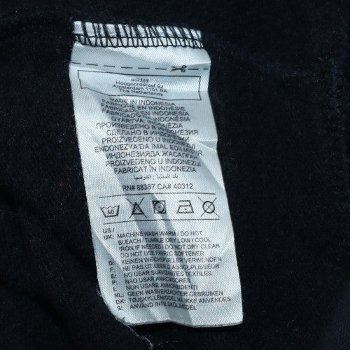 Adidas Mens Black Pullover Sweatshirt L Sports Fleece Crew Neck