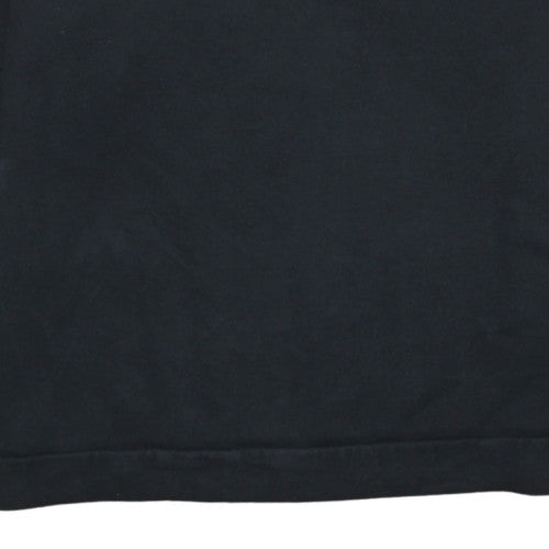 Adidas Mens Black Pullover Sweatshirt L Sports Fleece Crew Neck