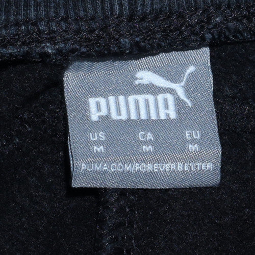 Puma Men’s Black Jogger Sweatpants M Regular Fit Casual Tapered