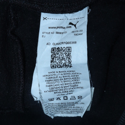 Puma Men’s Black Jogger Sweatpants M Regular Fit Casual Tapered