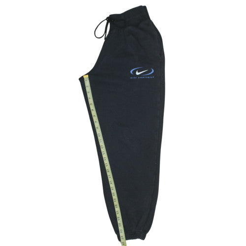 Nike Women Black XS Cotton Jogger Sweatpants Elastic Waist Sportswear