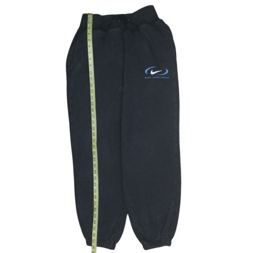 Nike Women Black XS Cotton Jogger Sweatpants Elastic Waist Sportswear