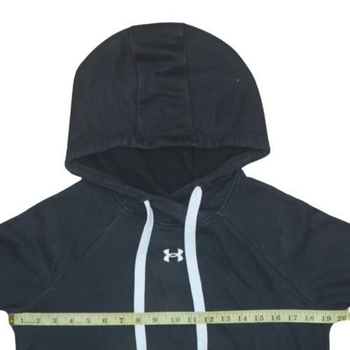 Under Armour Womens Black XS Pullover Hoodie Cotton Blend Loose Fit