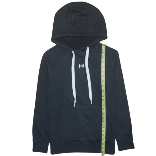 Under Armour Womens Black XS Pullover Hoodie Cotton Blend Loose Fit