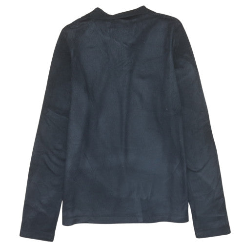 Reebok Women's Black 1/4 Zip Fleece Sweatshirt Size 10 Regular