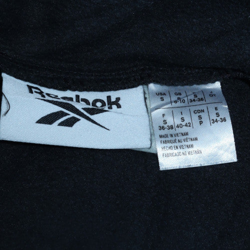 Reebok Women's Black 1/4 Zip Fleece Sweatshirt Size 10 Regular