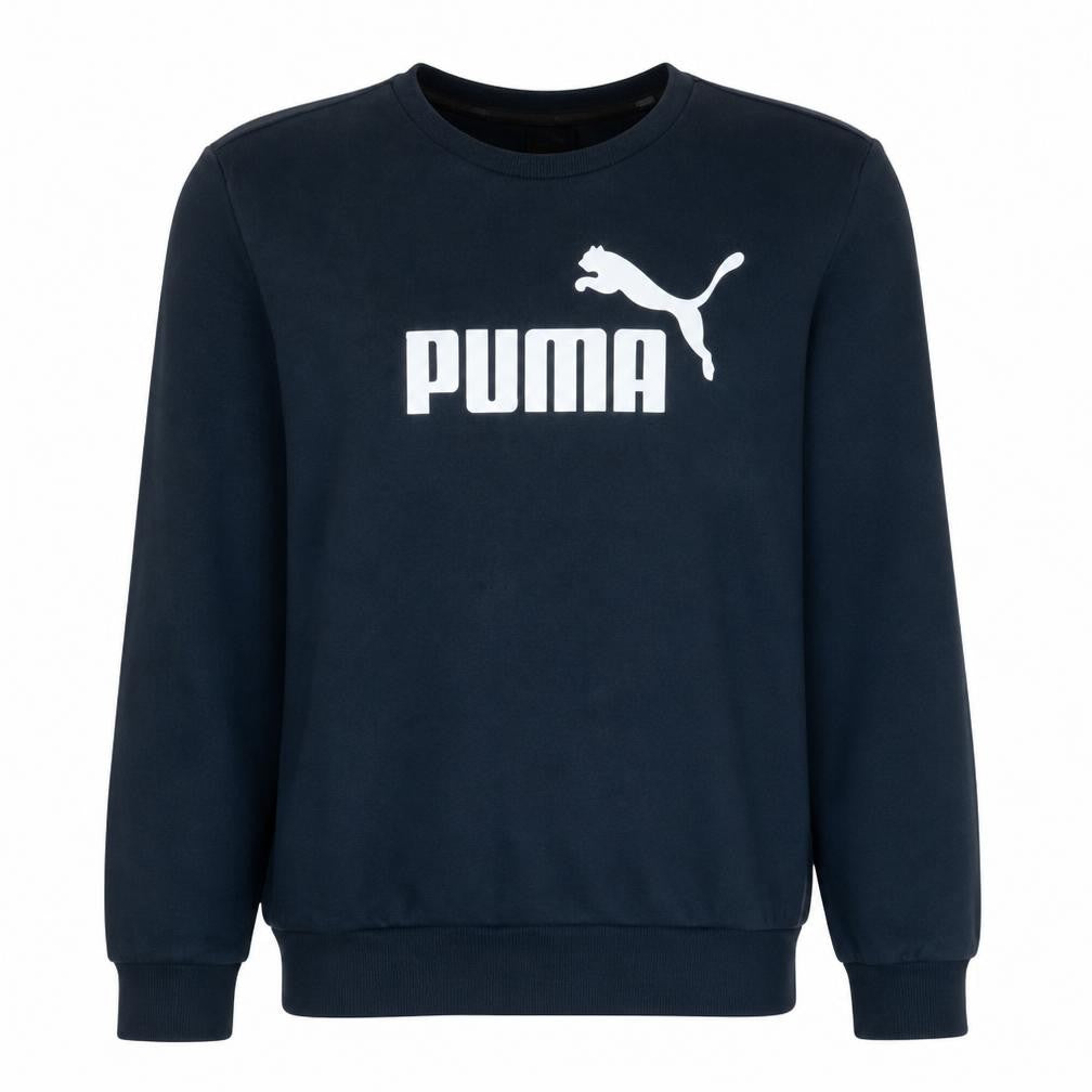 Puma Mens Black Crew Neck Pullover Sweatshirt Size L